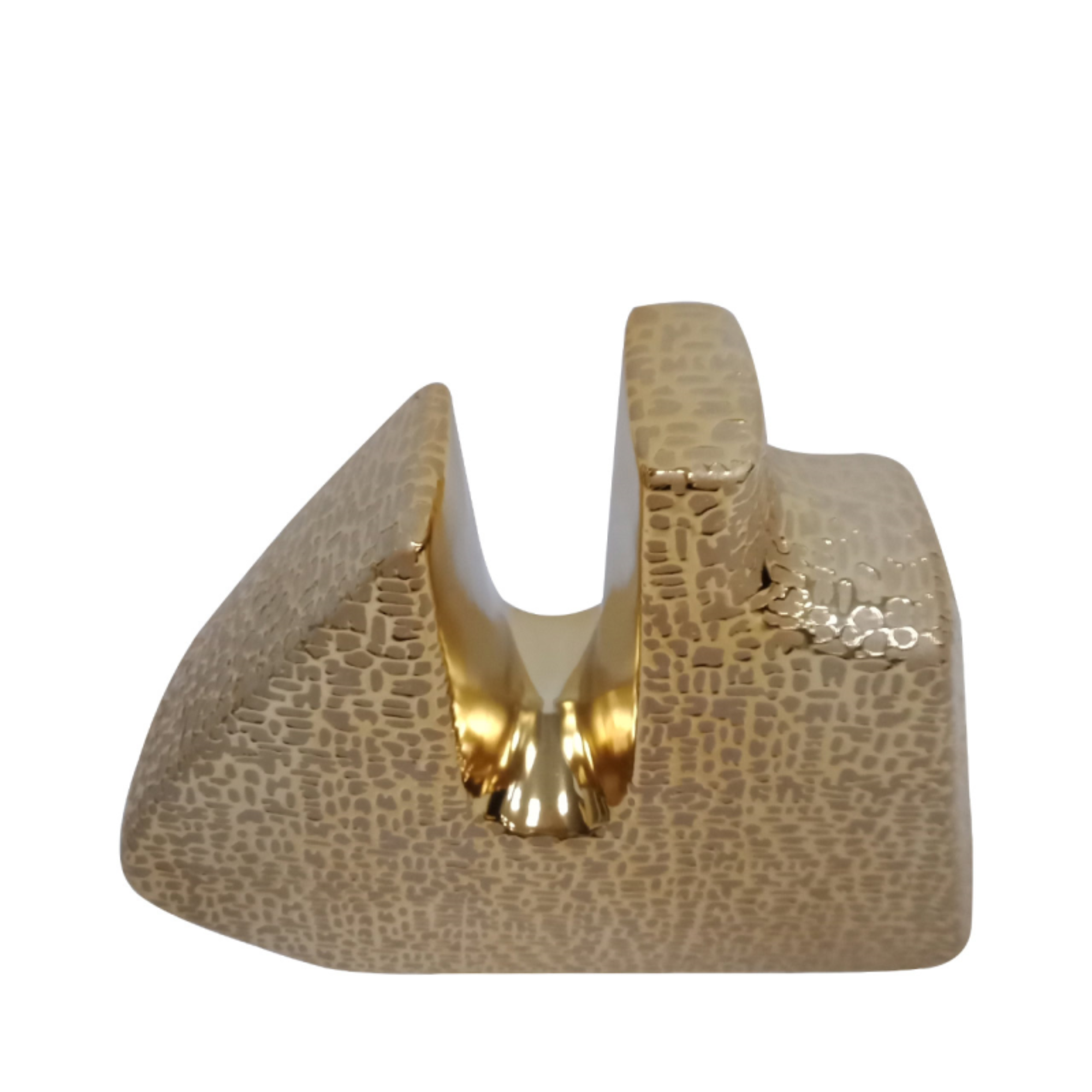 Small Gold Textured Sculpture Decoration