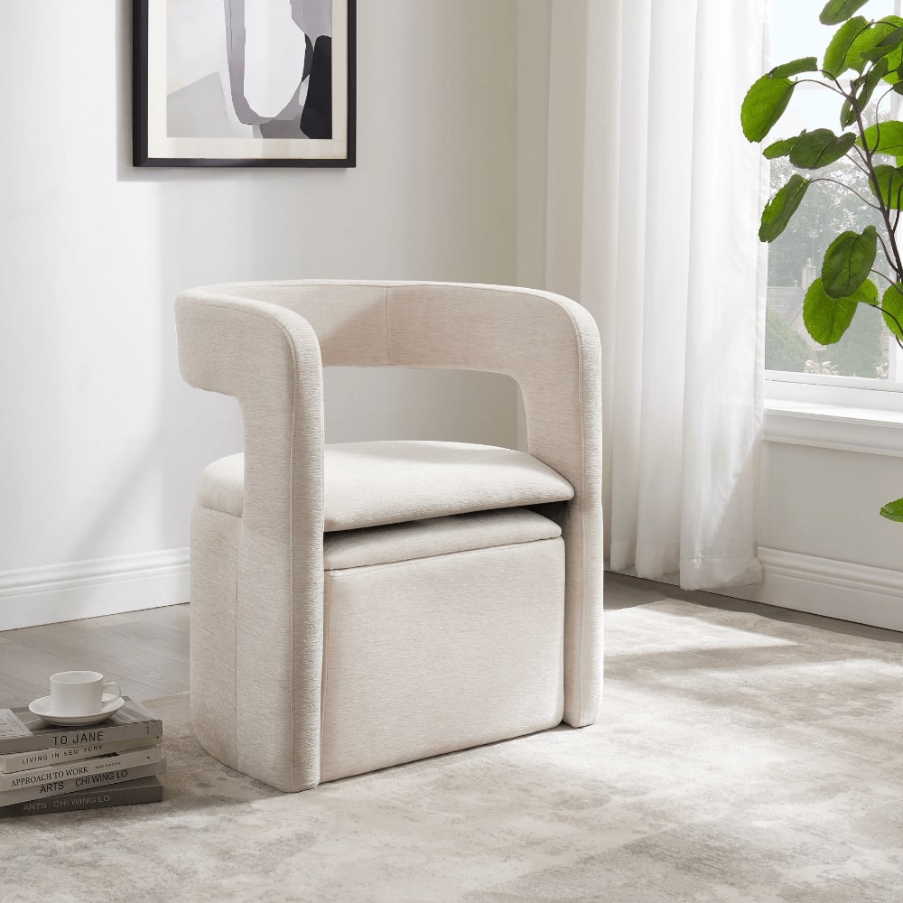 storage accent chairs