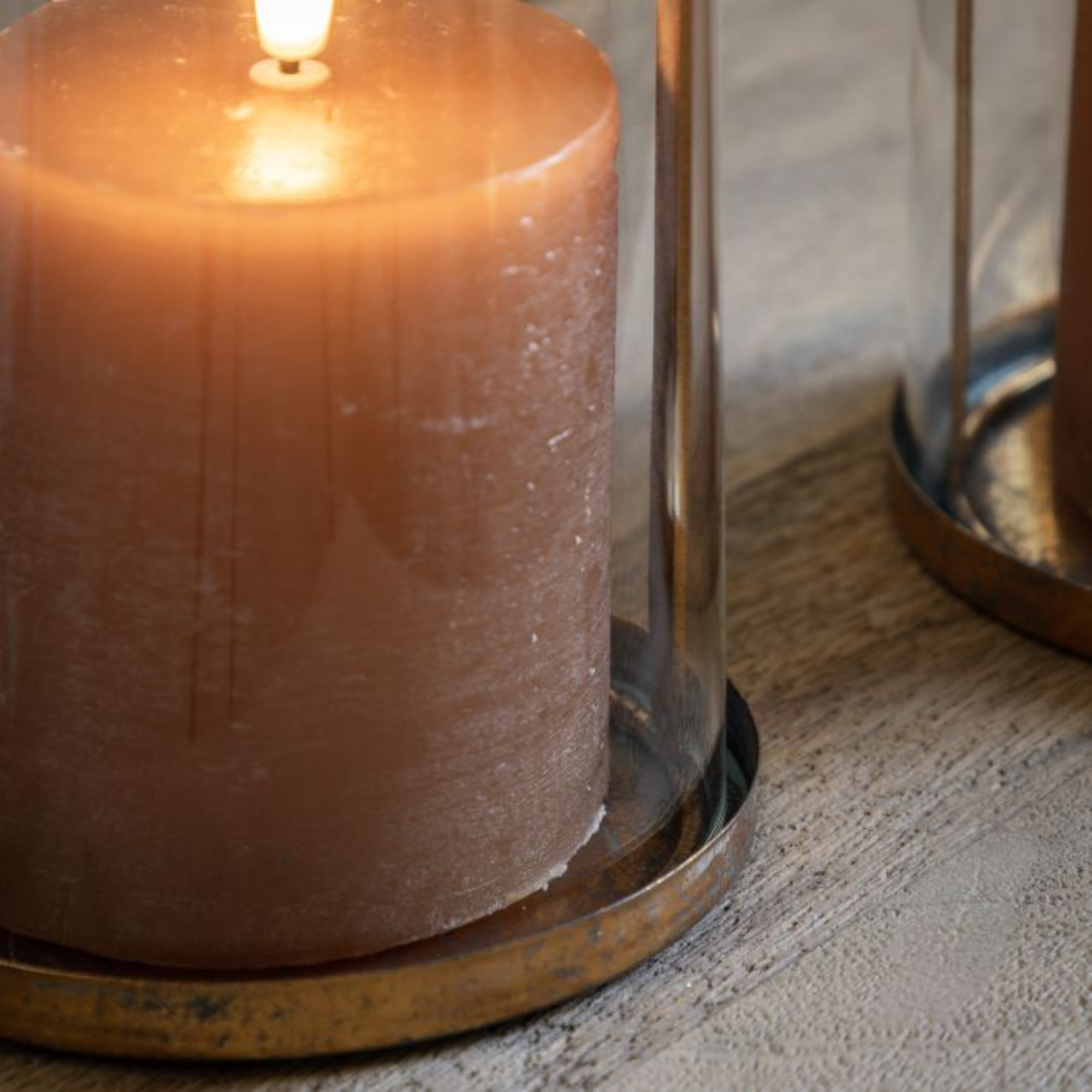 Kyra Small Antique Gold Lantern