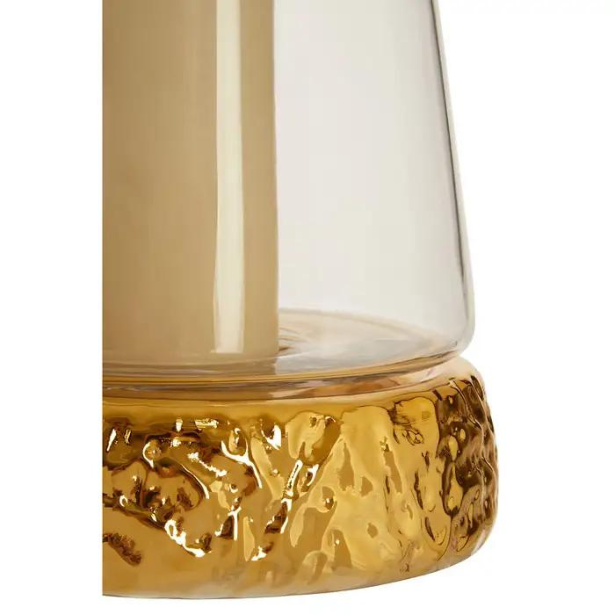 Large Gold Hurricane Candle Holder
