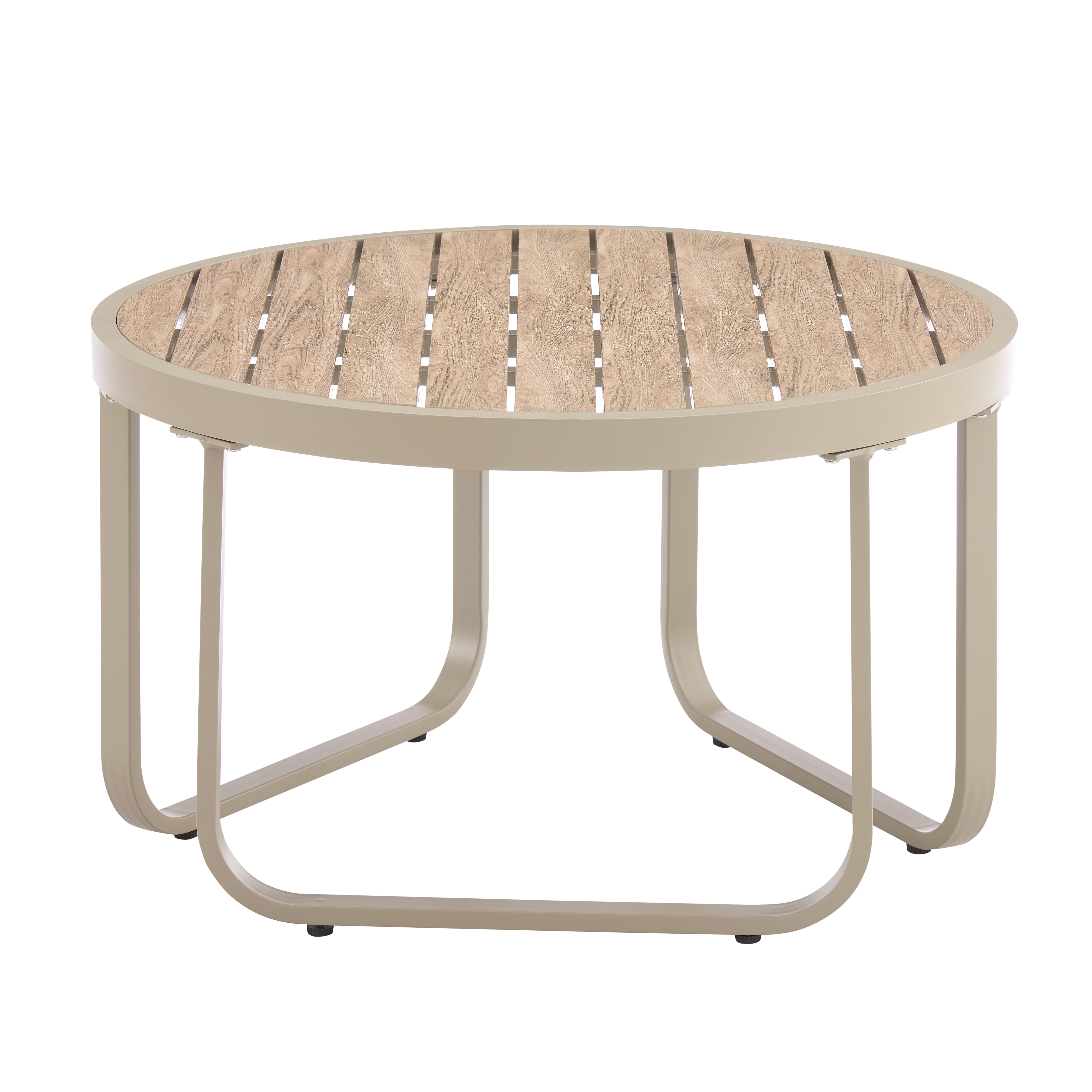 Venice Beige Aluminium 5 Seater Garden Sofa Set With Beige Cushions