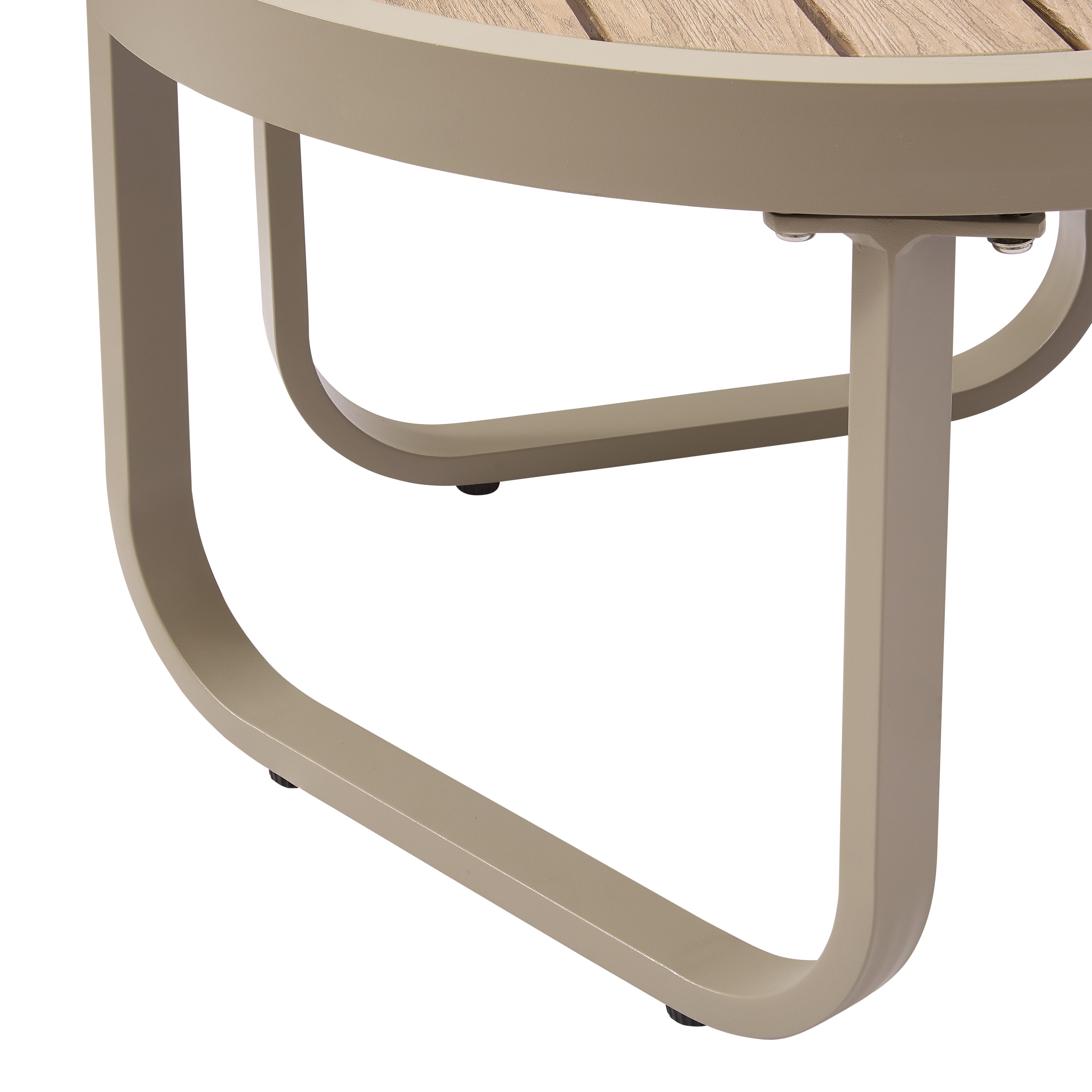 Venice Beige Aluminium 5 Seater Garden Sofa Set With Beige Cushions