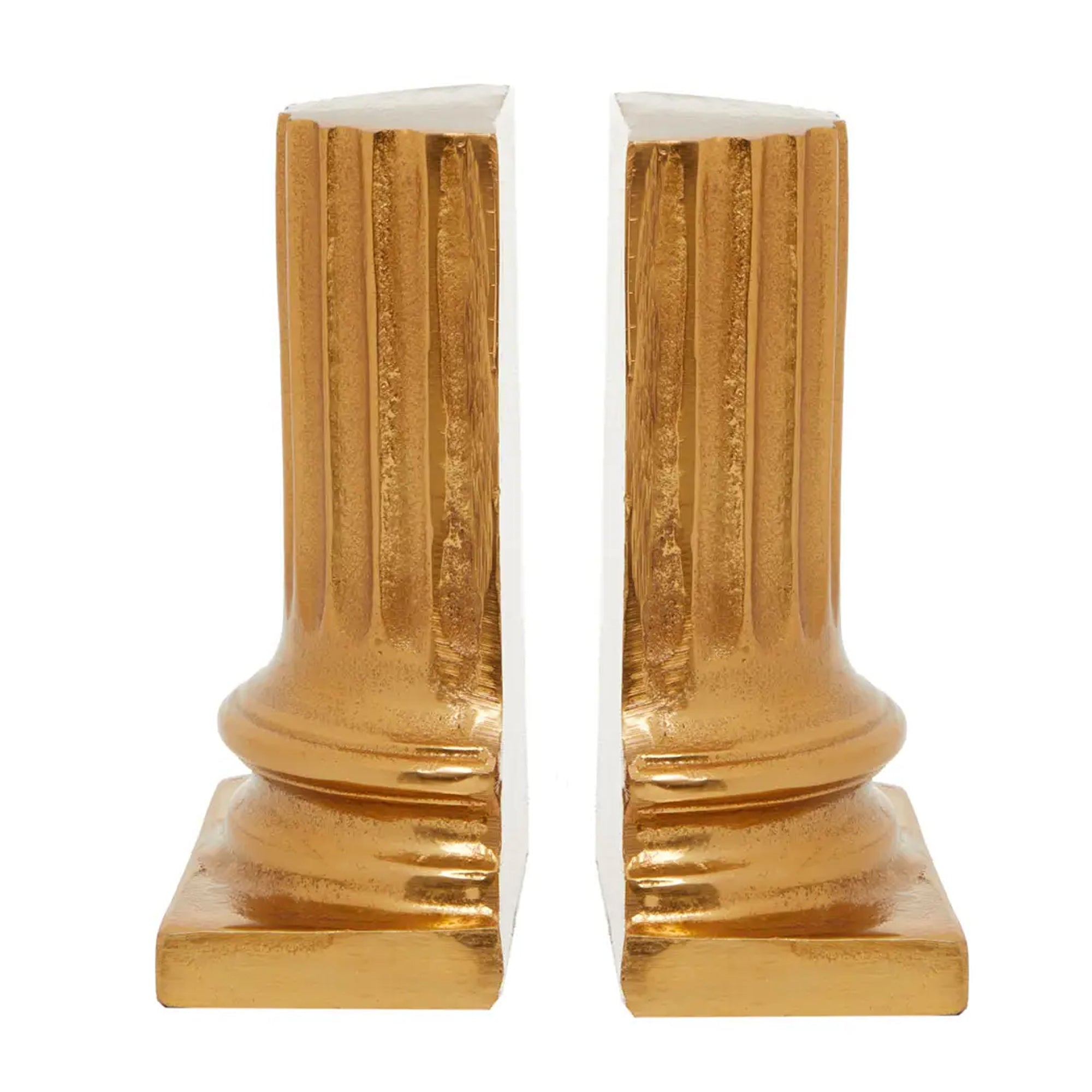 Golden Pillar Bookends