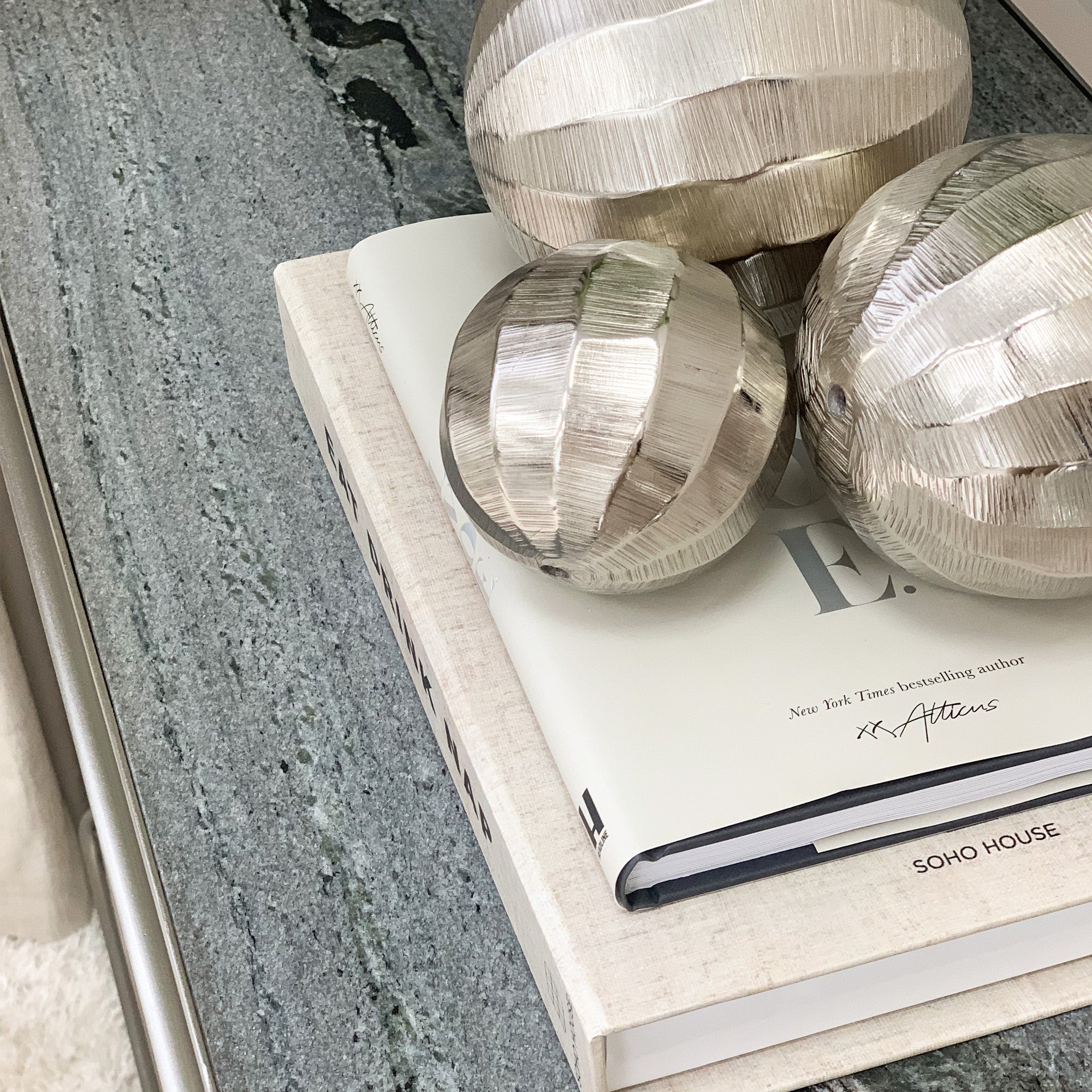 Grey Marble Side Table