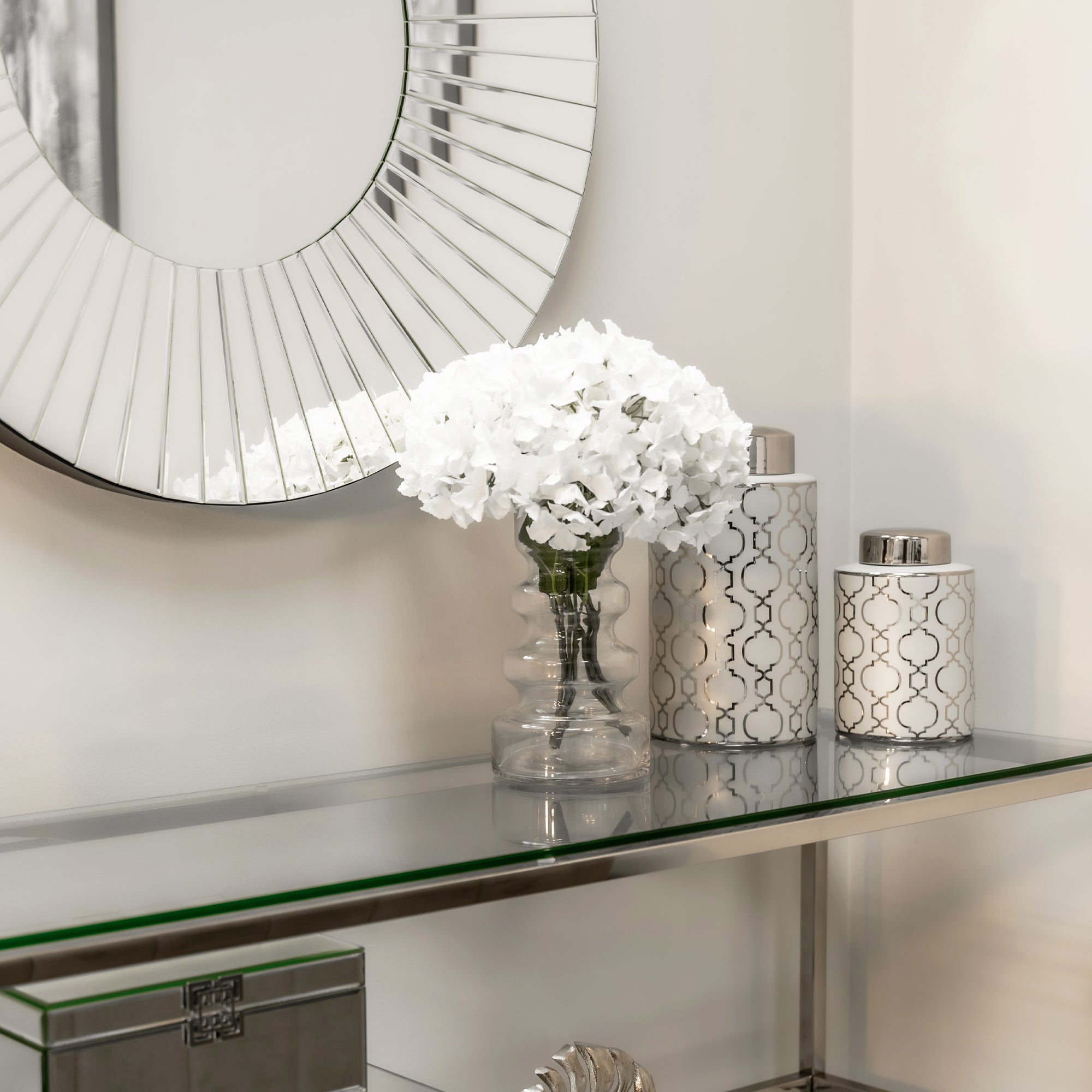 Wavy Clear Glass Vase