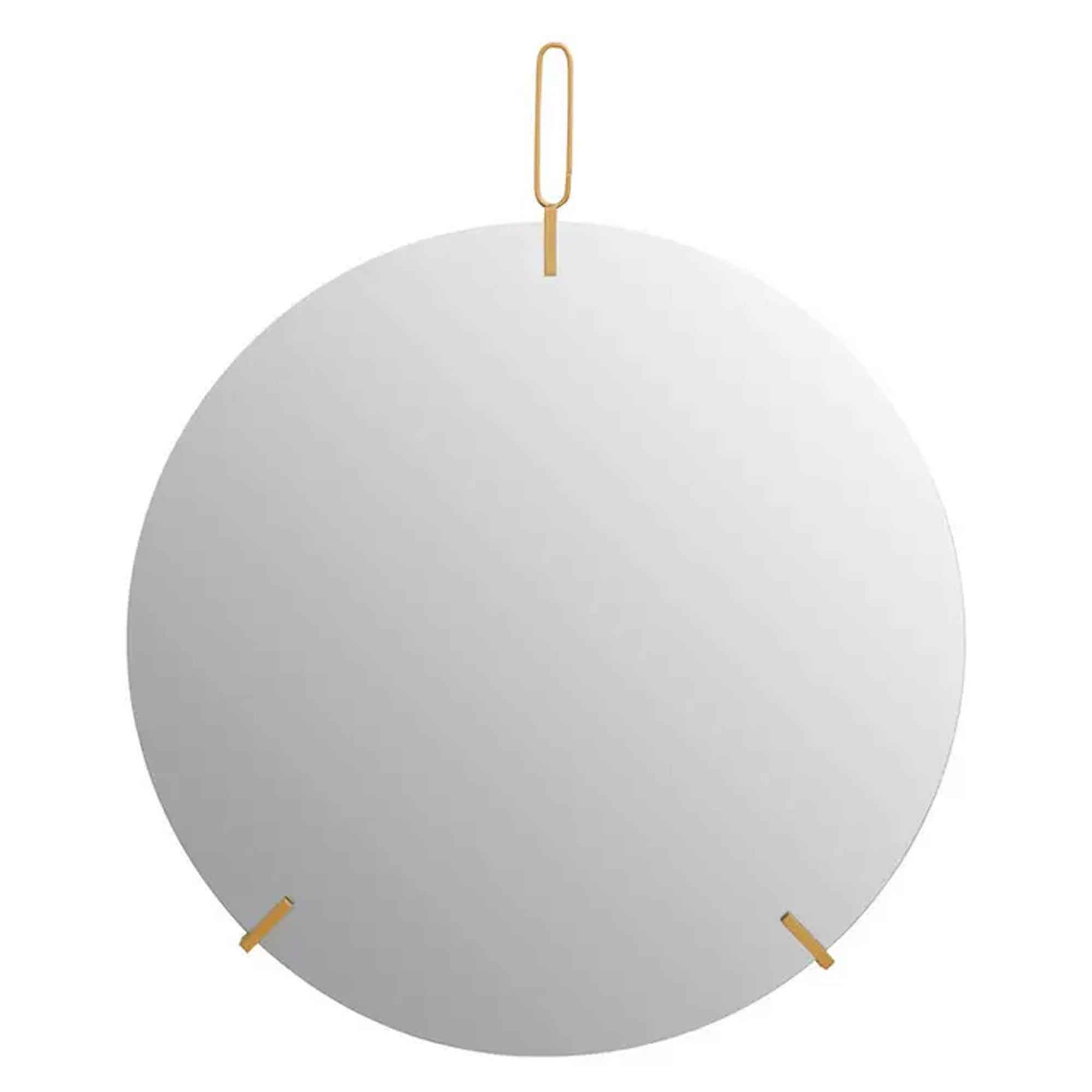 Minimalist Gold Round Mirror